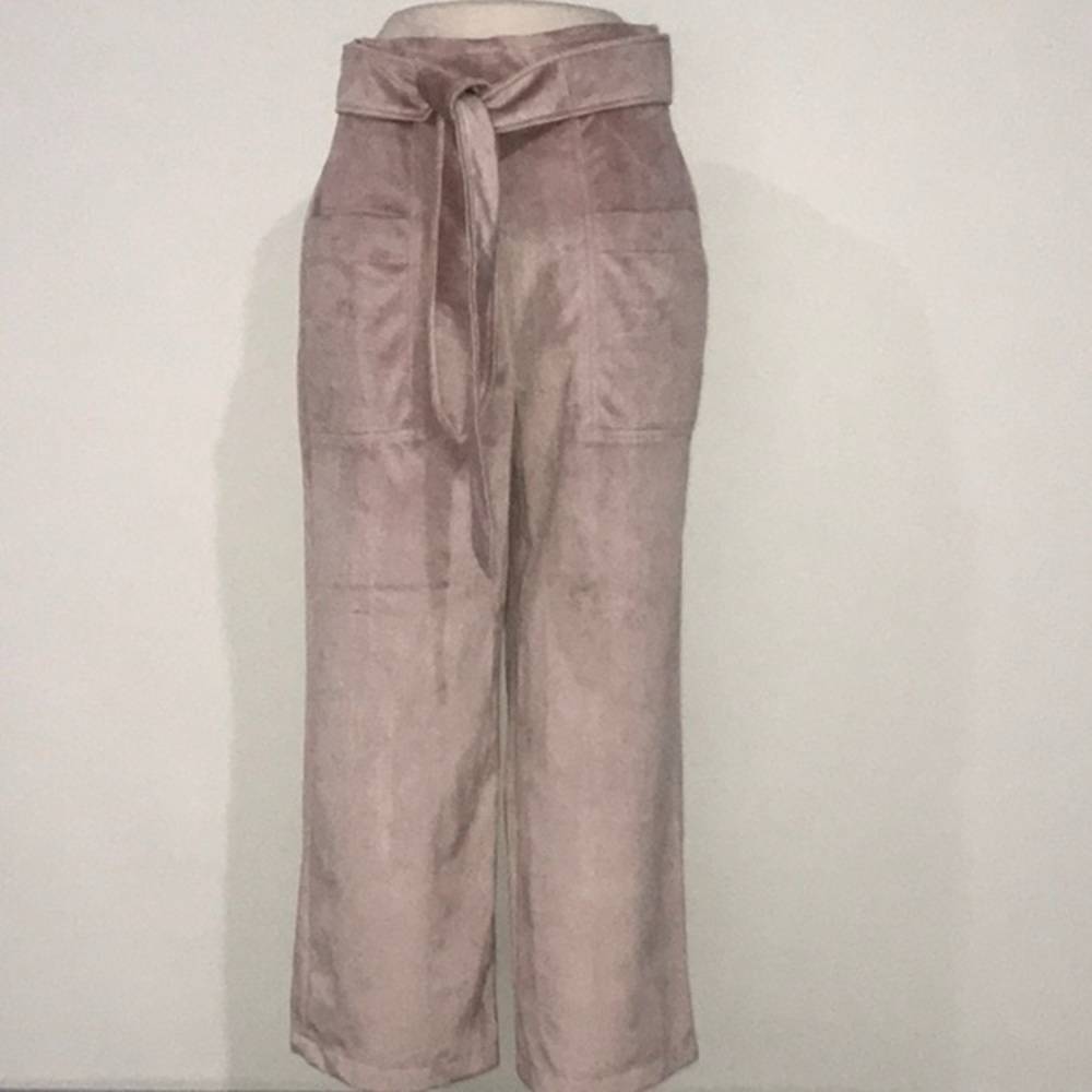 NWT Anthropologie BARBER Velvet Tie-Front Pant Z183-2